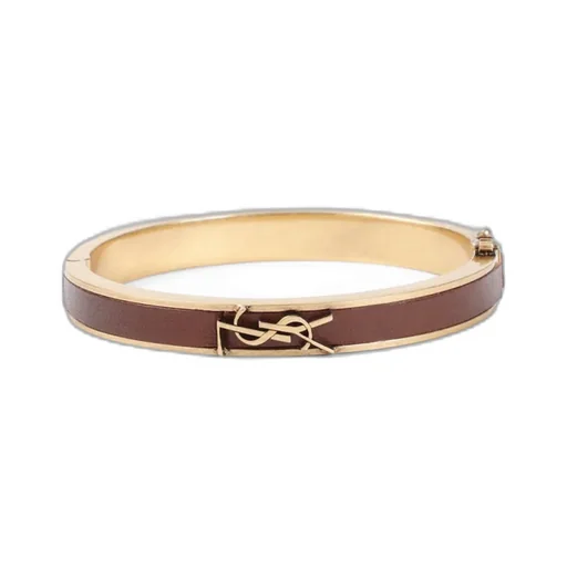 Saint Laurent Logo Plaque Bracelet