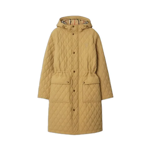 Burberry Drawstring Waist Hooded Quilted Parka
