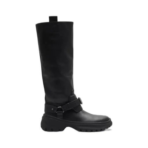 Burberry Buckle-Detailed Knee-High Boots
