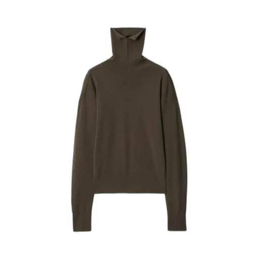 Burberry Equestrian Knight Motif Roll-Neck Jumper