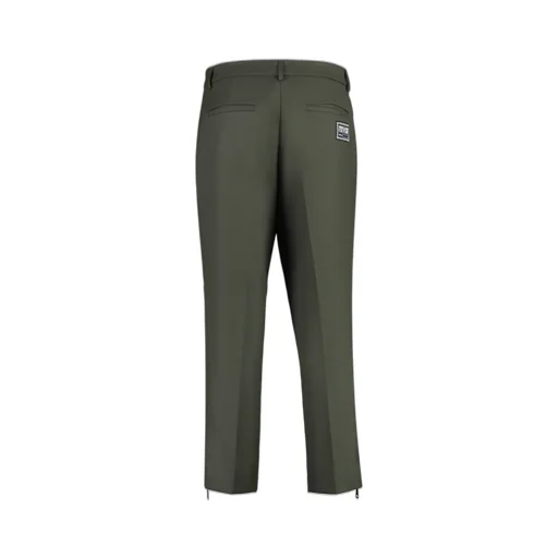 Versace Jeans Couture Logo Patch Cropped Trousers