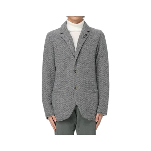 Lardini Brooch-Detailed Tailored Blazer