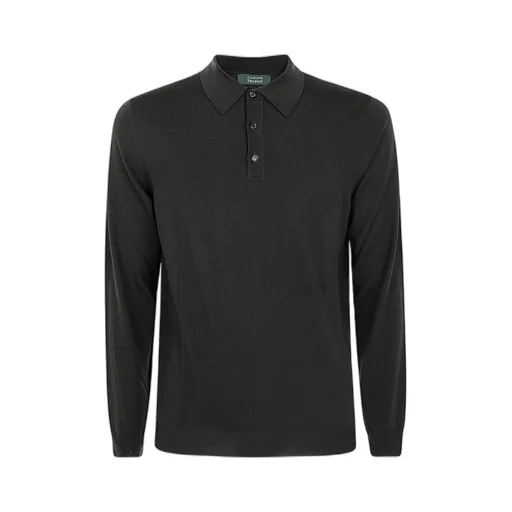 Fine-Knit Polo Shirt