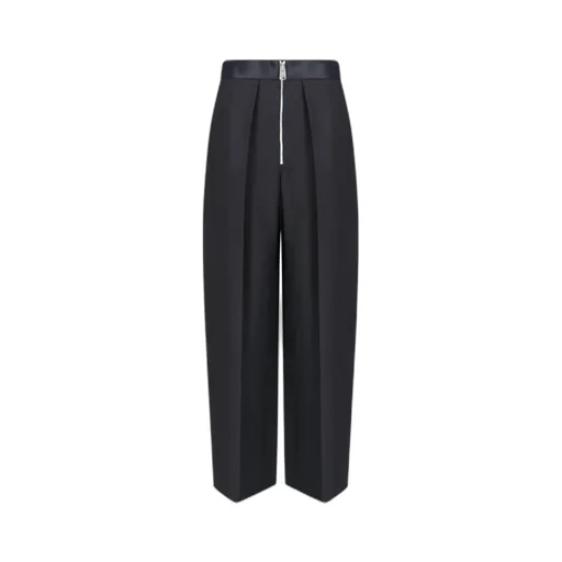 Khaite Marine Low-Rise Wide-Leg Pants