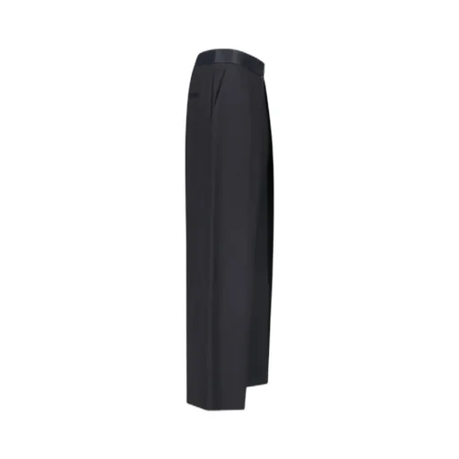 Khaite Marine Low-Rise Wide-Leg Pants