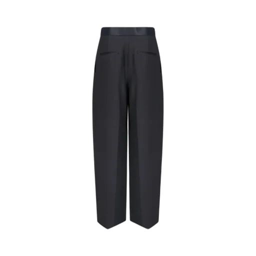 Khaite Marine Low-Rise Wide-Leg Pants