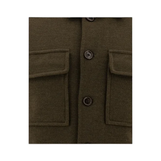 Lardini Long-Sleeved Button-Up Cardigan