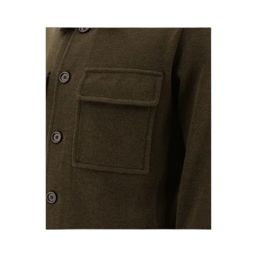Lardini Long-Sleeved Button-Up Cardigan