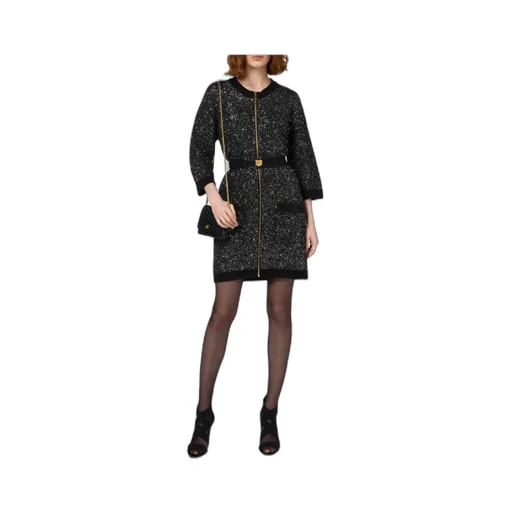 Elisabetta Franchi Sequin Thread Mini-Dress