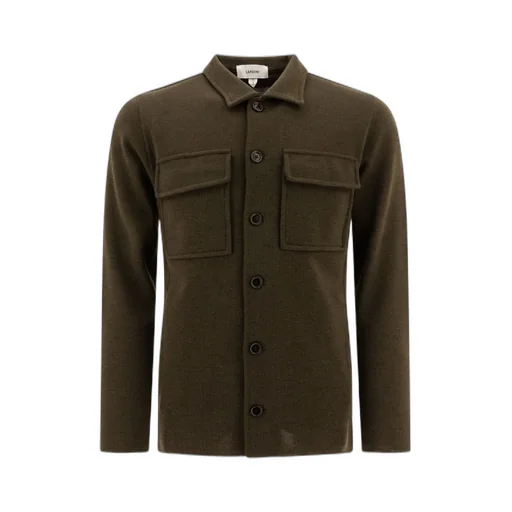 Lardini Long-Sleeved Button-Up Cardigan