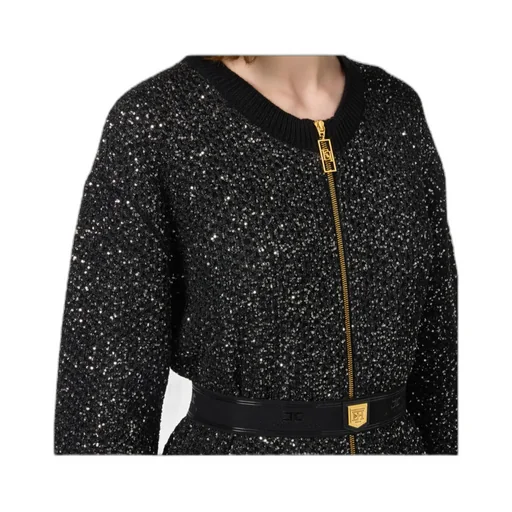 Elisabetta Franchi Sequin Thread Mini-Dress