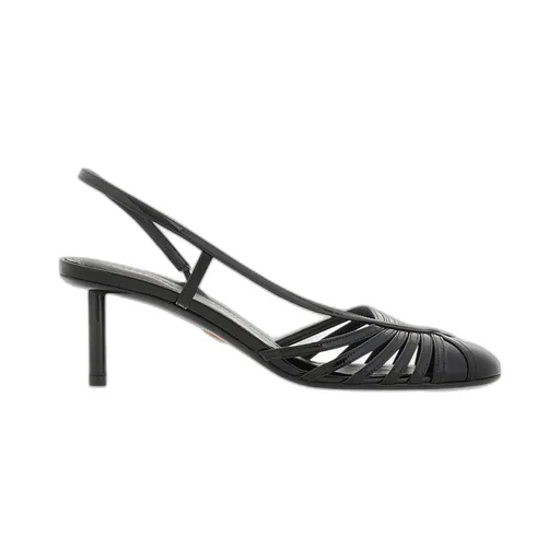 Logo-Laced High-Heeled Sandals