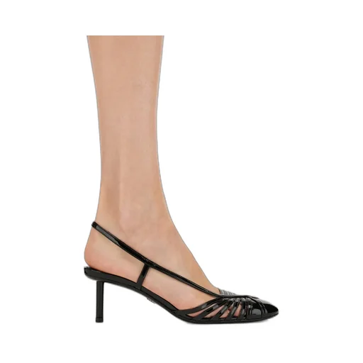 Logo-Laced High-Heeled Sandals