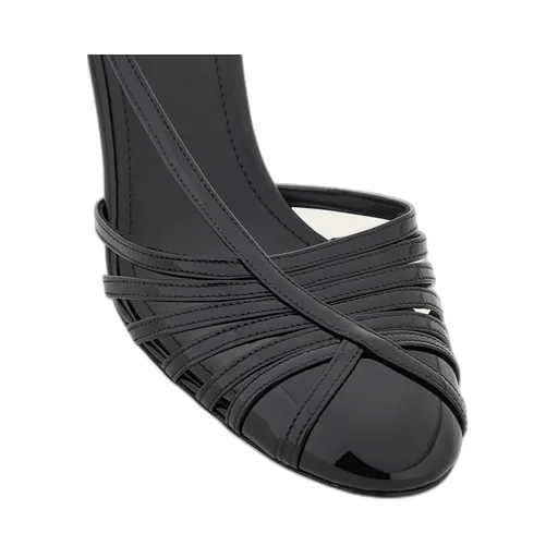 Logo-Laced High-Heeled Sandals