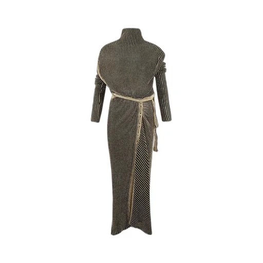 Paco Rabanne Metallic Threading Cut-Out Dress