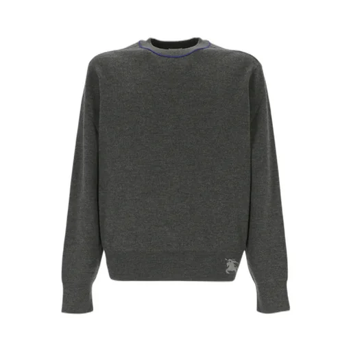 Burberry Equestrian Knight Intarsia-Knit Crewneck Jumper