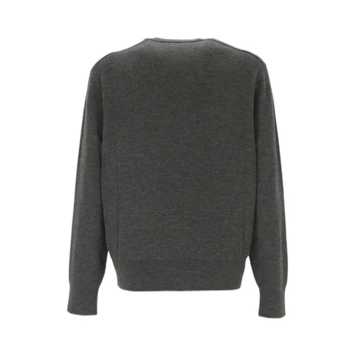Burberry Equestrian Knight Intarsia-Knit Crewneck Jumper