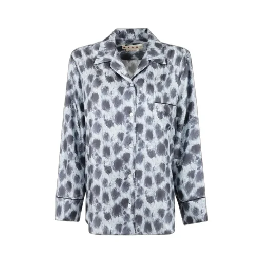 Marni All-Over Printed Straight Hem Shirt