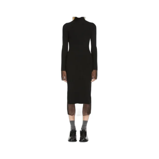 Long-Sleeved Wool Dress