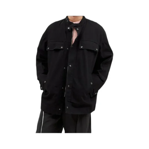 Dries Van Noten Viskin Snap-Button Fastened Jacket