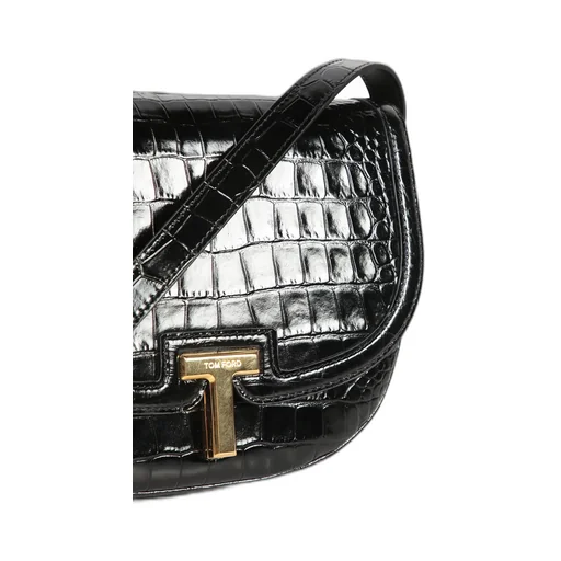 Tom Ford Shiny Embossed Wallis Crossbody Bag