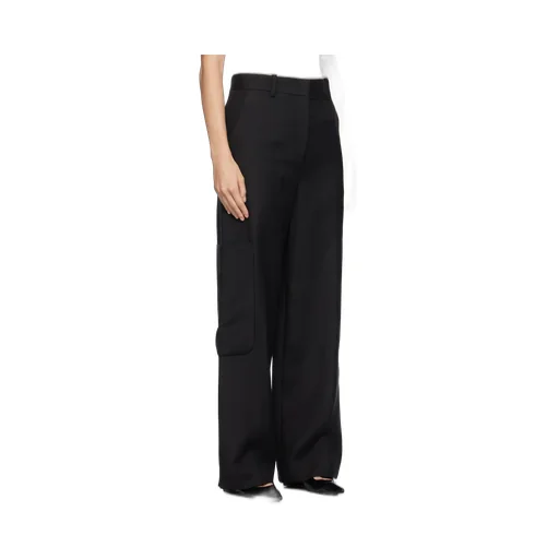 High-Waist Design Casual Pants