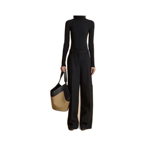 High-Waist Design Casual Pants