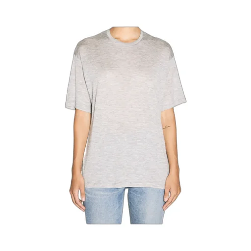 Saint Laurent Crewneck Short-Sleeved T-Shirt
