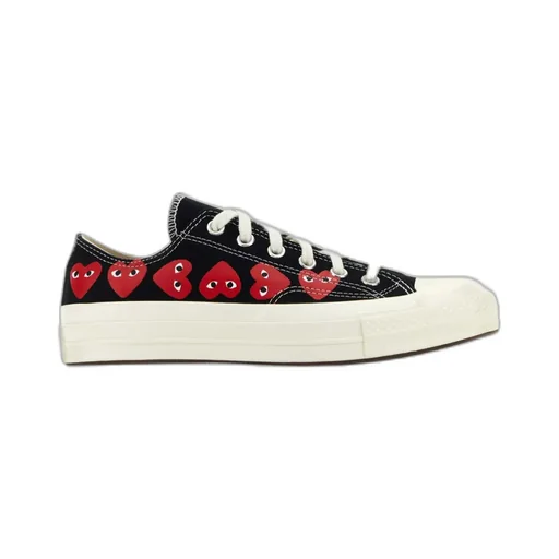 Comme Des GarÇOns Play X Converse Chuck 70 Heart Printed Lace-Up Sneakers
