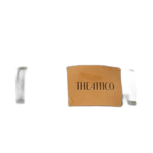 The Attico Logo Patch Straight-Leg Jeans