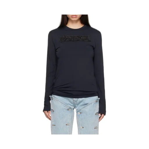 Y/Project Logo Patch Second Skin Distressed T-Shirt