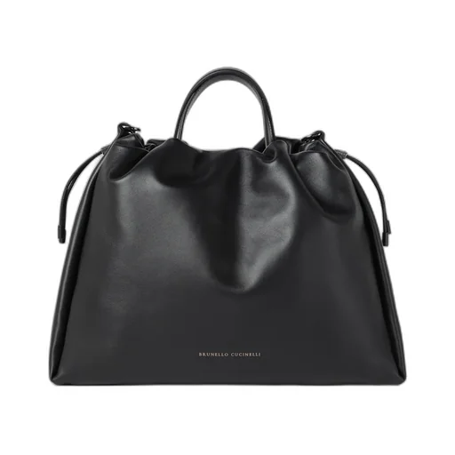 Brunello Cucinelli Mellow Monili Detailed Large Shopper Bag