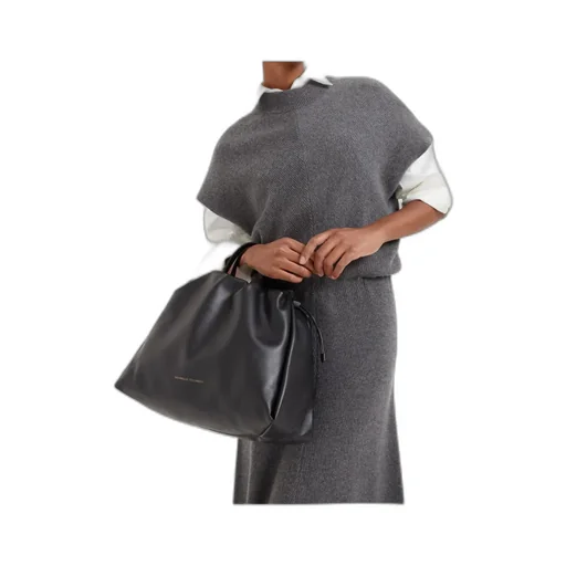 Brunello Cucinelli Mellow Monili Detailed Large Shopper Bag