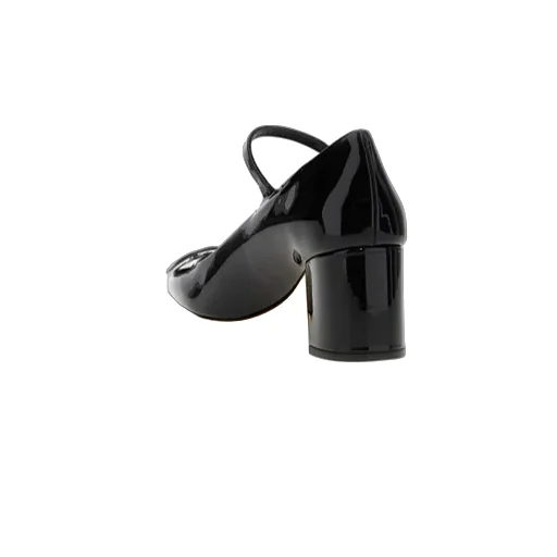 Valentino	Vlogo Plaque Square Toe Pumps