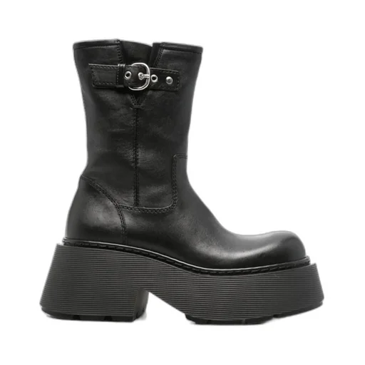 Vic Matie Round Toe Ankle Boots