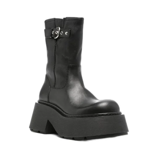 Vic Matie Round Toe Ankle Boots