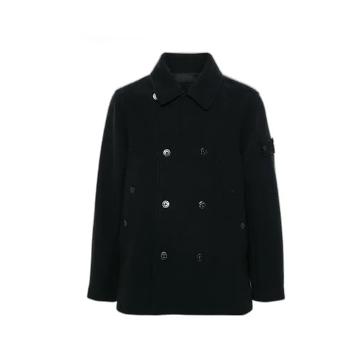 Stone Island Compass Patch Double-Breasted Coat