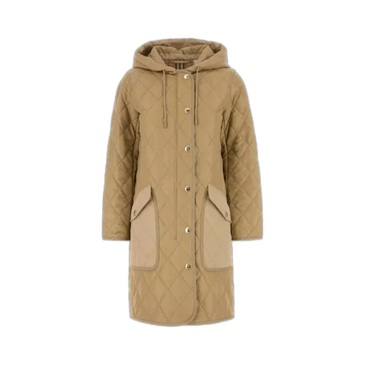 Burberry Quilted Hooded Drawstring Coat