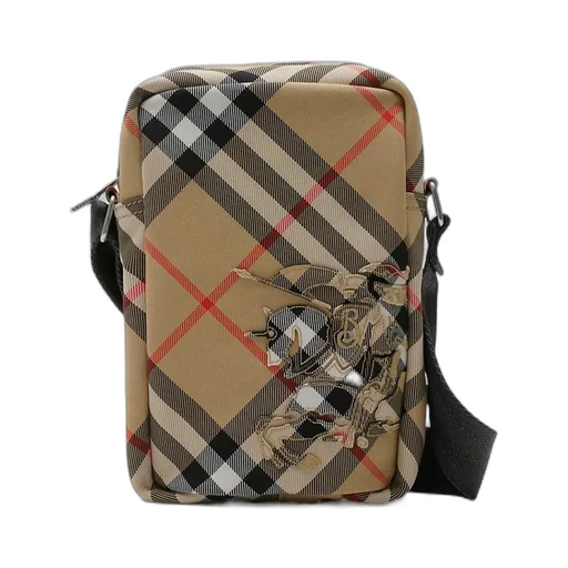 Burberry Ekd Motif Checked Phone Bag