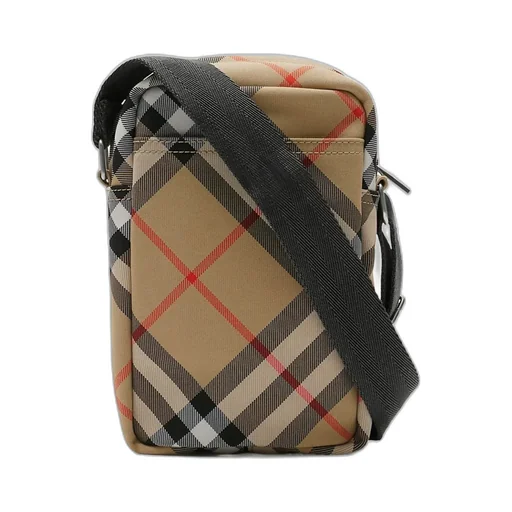 Burberry Ekd Motif Checked Phone Bag