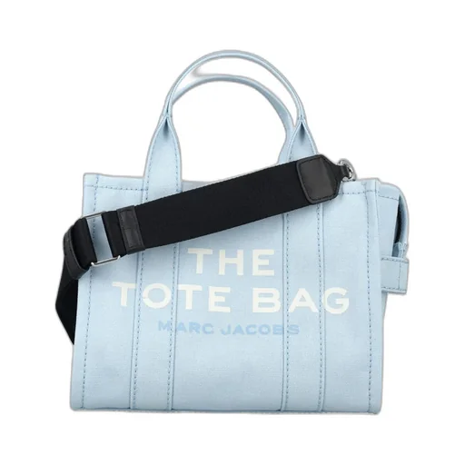 Marc Jacobs Logo Printed Zip-Up Small Tote Bag