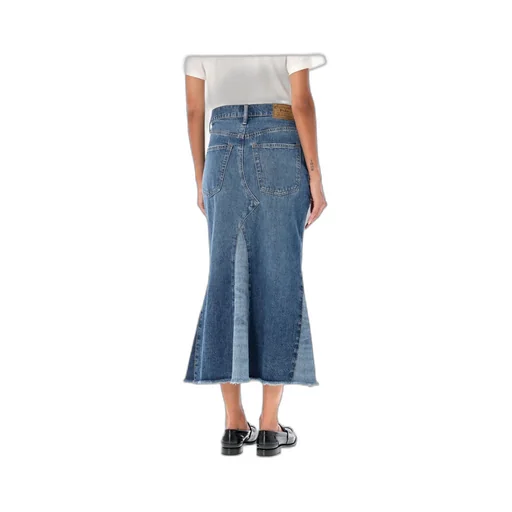 Polo Ralph Lauren Deconstructed Patchwork Denim Skirt