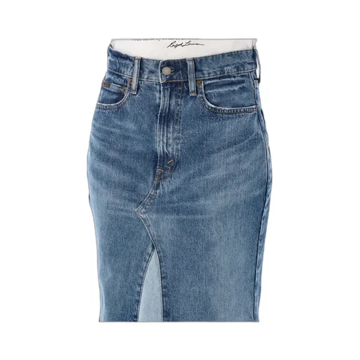 Polo Ralph Lauren Deconstructed Patchwork Denim Skirt