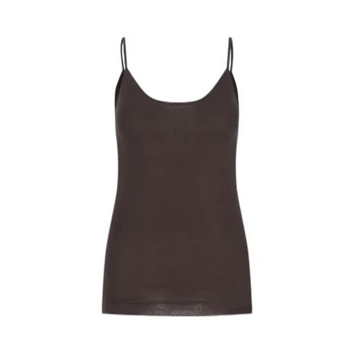 Khaite Fine-Ribbed Scoop Neck Tank Top