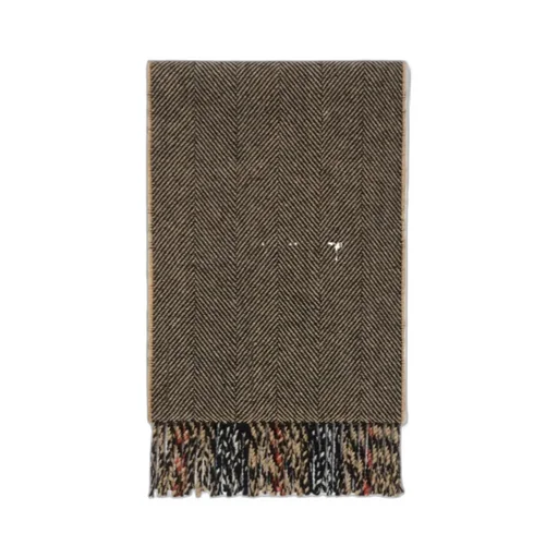 Burberry Reversible Checked Fringed Scarf