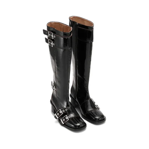 Ganni Knee High Heeled Boots