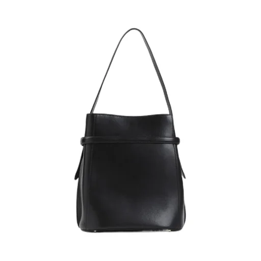 Totme Logo Detailed Belted Bucket Bag