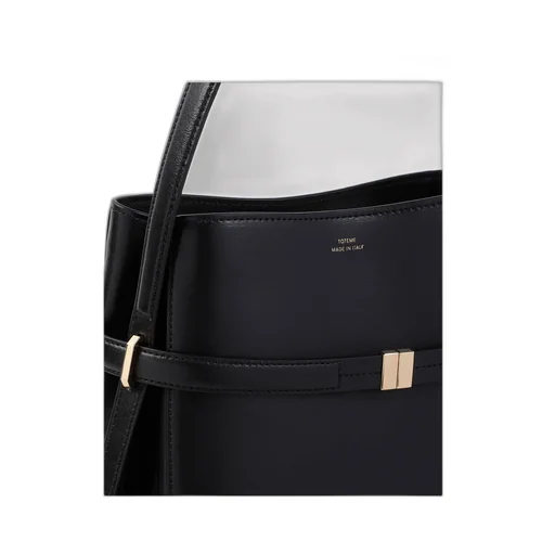 Totme Logo Detailed Belted Bucket Bag