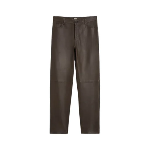 TotÊMe Buttoned Tapered-Leg Trousers