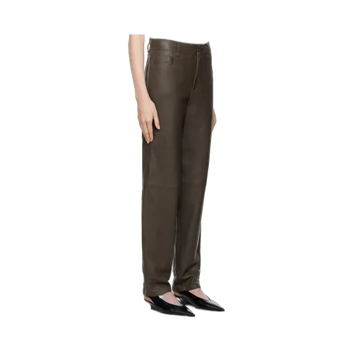 TotÊMe Buttoned Tapered-Leg Trousers